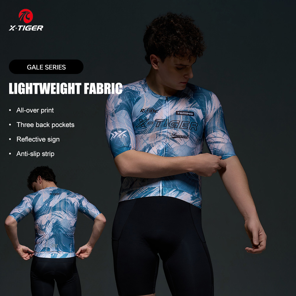 X Nutrition - เสื้อปั่นจักรยานแขนสั้นสำหรับผู้ชาย X-TIGER Summer Cool รุ่น Swift